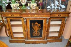 Victorian burr-walnut credenza with inlay Thumbnail 6