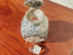Silver topped perfume bottle Thumbnail 3