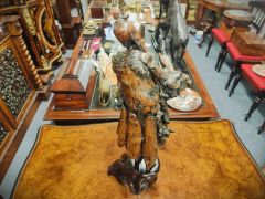 Chinese carved rosewood figure Thumbnail 3