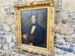 19th century gilt framed oil on canvas portrait Thumbnail 2