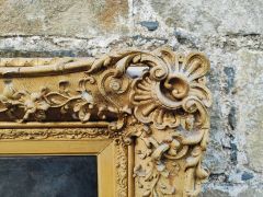 19th century gilt framed oil on canvas portrait Thumbnail 3