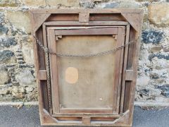 19th century gilt framed oil on canvas portrait Thumbnail 6