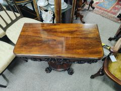 Victorian rosewood tea table Thumbnail 2