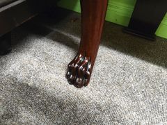 Victorian mahogany side table with two drawers Thumbnail 4