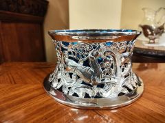 Irish silver dish ring with liner  Thumbnail 2