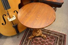 Old Oak top cast iron table Thumbnail 2