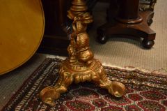 Old Oak top cast iron table Thumbnail 3