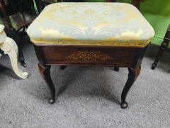 Edwardian rosewood stool Thumbnail 3