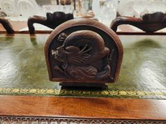 1930s carved wooden bookslide Thumbnail 4