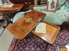 Victorian burr-walnut card table Thumbnail 3
