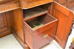Victorian walnut mirrorback sideboard Thumbnail 4