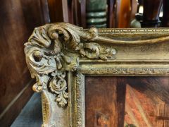 Gilt framed victorian oil painting , signed mary gibbs Thumbnail 3