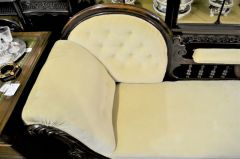 Victorian mahogany settee Thumbnail 3