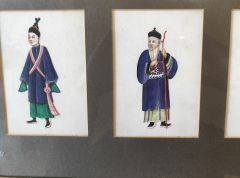Framed set of two chinese drawings Thumbnail 3