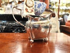 Irish georgian silver sugar & cream  Thumbnail 3