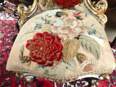 Pair of victorian giltwood chairs Thumbnail 3