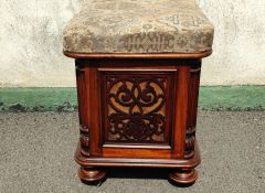 Victorian mahogany music stool Thumbnail 4
