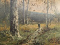 Oil painting signed F. bon heur Thumbnail 2