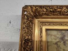 Oil painting signed F. bon heur Thumbnail 4