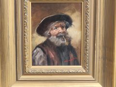 Gilt framed oil on board Thumbnail 2
