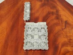 Indian silver card case Thumbnail 3