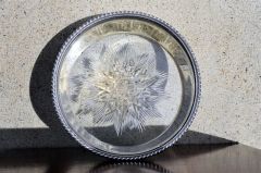 Silver & glass coaster Thumbnail 2