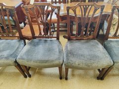 Set of eight georgian chairs Thumbnail 4