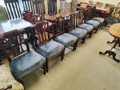 Set of eight georgian chairs Thumbnail 3