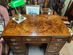 Burr walnut desk Thumbnail 3