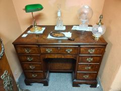 Burr walnut desk Thumbnail 6