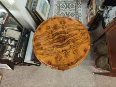 Victorian burr walnut table Thumbnail 2