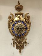 19th century gilt bronze wall clock Thumbnail 4