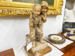 Alabaster figure group Thumbnail 4