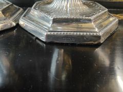 Pair of silver candlesticks Thumbnail 4