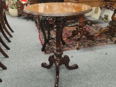 Victorian burr walnut occasional table Thumbnail 2