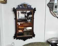 Georgian mahogany mirror Thumbnail 4