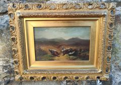 19th century gilt framed oil painting Thumbnail 3