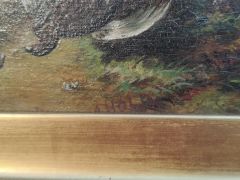 19th century gilt framed oil painting Thumbnail 3