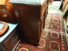 Pair of french marble top pedestals Thumbnail 3