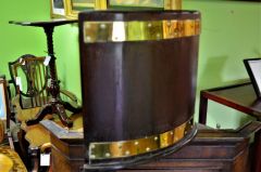 Georgian style mahogany & brass bound planter Thumbnail 2