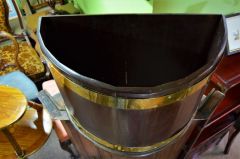 Georgian style mahogany & brass bound planter Thumbnail 3