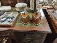 Pair of wooden trinket boxes Thumbnail 3