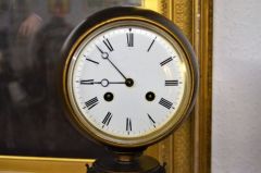 Pair of 19th century spelter clock & barometer figures Thumbnail 2