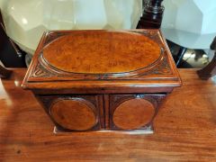 Victorian walnut decanter box Thumbnail 2
