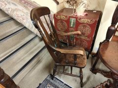 Oak kitchen chair Thumbnail 3