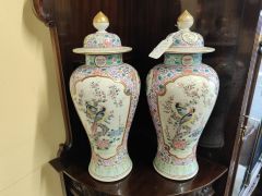 Pair of chinese vases Thumbnail 2