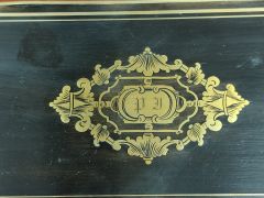 19th century ebony tea caddy Thumbnail 3