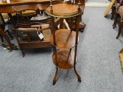 Three tier walnut wot-not Thumbnail 3