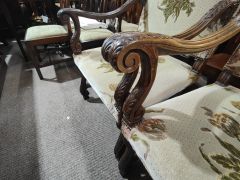 Pair of oak armchairs Thumbnail 3