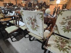 Pair of oak armchairs Thumbnail 4
